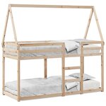 vidaXL Lit superposé sans matelas 90x190 cm bois de pin massif