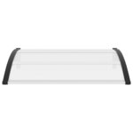 vidaXL Auvent de porte 120 x 100 cm PC