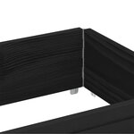 vidaXL Jardinière noir 150x50 cm bois massif de pin