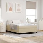 vidaXL Lit à ressorts Vert gris 140 x 190 cm Tissu en velours côtelé