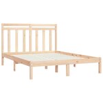 vidaXL Cadre de lit Bois massif 160x200 cm