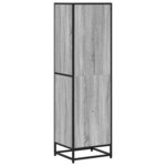 vidaXL Bibliothèque sonoma gris 40x35x139 cm bois d'ingénierie