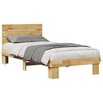 vidaXL Cadre de lit avec tête de lit sans matelas 90x190 cm