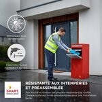 Boîte à colis Large Rouge 2 portes Acier galvanisé SMART PARCEL BOX™