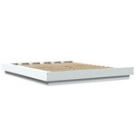 vidaXL Cadre de lit sans matelas blanc 150x200 cm