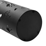 vidaXL Porte-parapluie Design Parapluies Acier Noir