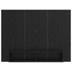 vidaXL Meuble TV mural Chêne noir 120 x 23.5 x 90 cm Bois d'ingénierie