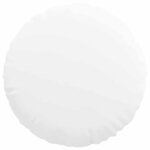 vidaXL Coussins de siège 2 Pièces Blanc Ø80 x 29 cm tissu