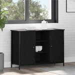 vidaXL Buffet Chêne noir 100 x 35 x 70 cm