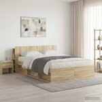 vidaXL Cabinet de Tête de Lit Chêne Sonoma Bois d'ingénierie