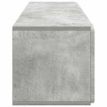 vidaXL Meuble TV mural 98 x 31 x 30 cm Gris béton Bois d'ingénierie