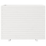 vidaXL Jardinière blanc 90x60x72 cm bois de pin massif