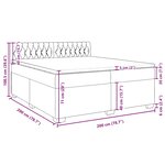 vidaXL Sommier à lattes de lit et matelas Vert foncé 200x200cm Velours