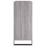 vidaXL Armoire à disques sonoma gris 84 5x38x89 cm bois d'ingénierie
