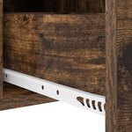 vidaXL Cabinet de chevet Chêne fumé 30 x 48 x 61 cm Bois d'ingénierie