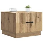 vidaXL Table basse Chêne artisanal 49 x 50 x 37 cm Bois d'ingénierie