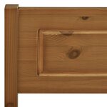 vidaXL Cadre de lit Bois de pin massif Marron miel 100x200 cm