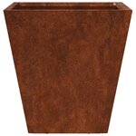 vidaXL Jardinière 30x30x30 cm acier résistant aux intempéries