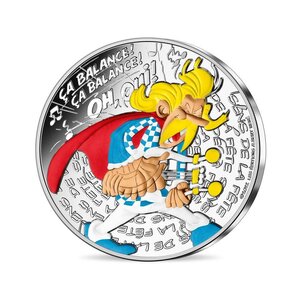 Monnaie de 10€ Argent Colorisée - Astérix Sens de la fête - Millésime 2022