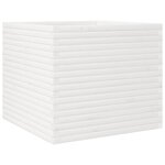 vidaXL Jardinière blanc 80x80x68 5 cm bois de pin massif
