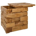 vidaXL Tabouret de Rangement Marron 40 x 40 x 45 cm