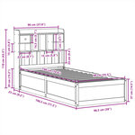vidaXL Cadre de lit sans matelas 90x190 cm bois de pin massif