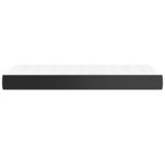 vidaXL Matelas de lit à ressorts ensachés fermeté moyenne Noir 80x200x20 cm Similicuir
