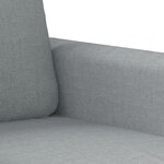 vidaXL Ensemble de canapés 2 Pièces avec coussins Gris clair Tissu