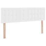 vidaXL Lit de Rangement Blanc pur 140 x 200 cm Cuir synthétique