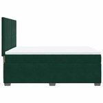 vidaXL Sommier à lattes de lit et matelas Vert foncé 140x190cm Velours