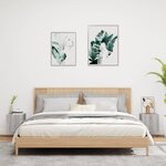 vidaXL Meubles TV muraux et lumières LED 2Pièces sonoma gris 30 5x35x30cm