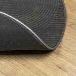 vidaXL Tapis IZA poils courts style scandinave anthracite Ø 200 cm