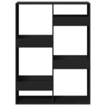 vidaXL Bibliothèque noir 100x33x135 cm bois d'ingénierie