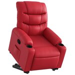 vidaXL Fauteuil inclinable Rouge Similicuir