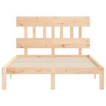 vidaXL Cadre de lit sans matelas 140x190 cm bois de pin massif