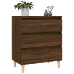 vidaXL Buffet Chêne marron 60x35x70 cm Bois d'ingénierie