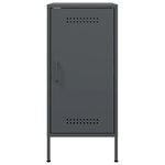 vidaXL Buffets 2 Pièces anthracite 36x39x79 cm acier