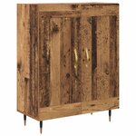 vidaXL Haut Armoire Bois Ancien 69 5 x 34 x 180 cm Bois d'ingénierie