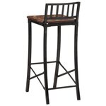 vidaXL Chaises de bar lot de 2 bois de récupération massif