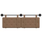 vidaXL Tête de lit suspendue Cappuccino Simili cuir