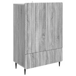 vidaXL Buffet Sonoma gris 66 x 34 5 x 97 cm Bois d'ingénierie