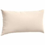 vidaXL Coussins de canapé 2 Pièces Beige 80 x 40 cm tissu