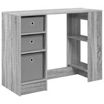 vidaXL Bureau Gris Sonoma 100 x 40 x 75 cm Bois d'ingénierie