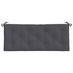 vidaXL Coussin de banc de jardin anthracite 120x50x7 cm tissu oxford