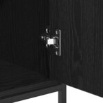 vidaXL Buffet Chêne noir 70 x 30 x 80 cm Bois d'ingénierie