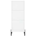 vidaXL Buffet haut Blanc 34 5x34x180 cm Bois d'ingénierie