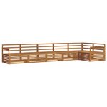 vidaXL Ensemble de canapés d'extérieur 6 pc Naturel