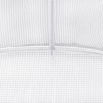 vidaXL Serre avec cadre en acier blanc 80 m² 16x5x2 3 m