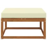 vidaXL Pouf d'Extérieur Bois d'Acacia Massif Naturel