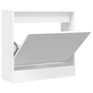 vidaXL Armoire à chaussures blanc 60x21x57 cm bois d'ingénierie